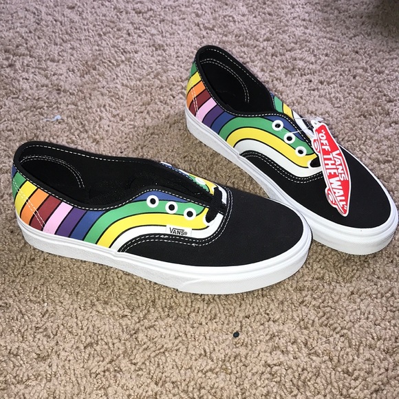 new rainbow vans